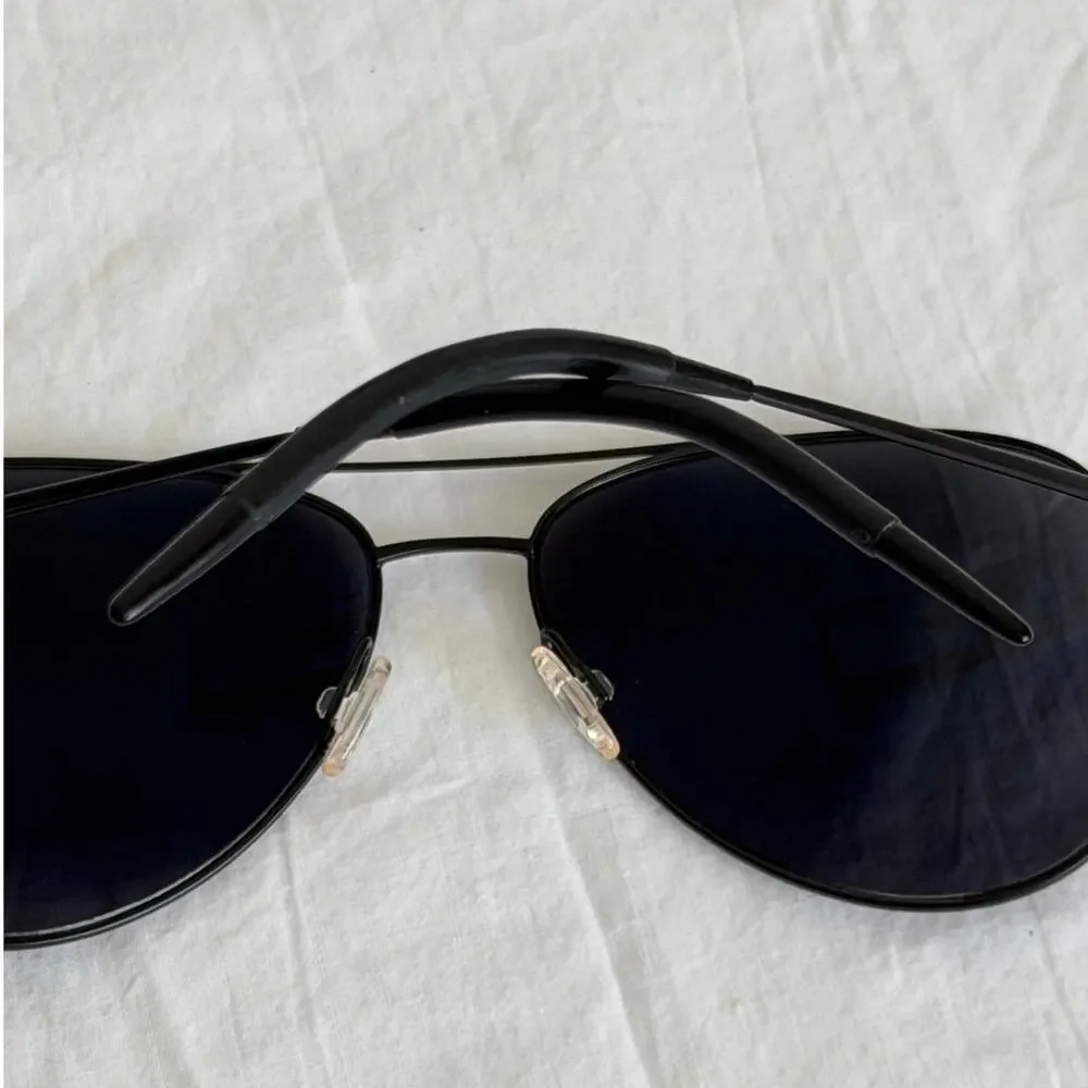 Oliver Peoples Kannon Polarized Aviators OV1191-S Black Chrome + Dark Grey Lens